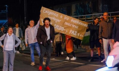 Residentes de La Macarena en Bogotá protestaron por el ruido de los moteros.