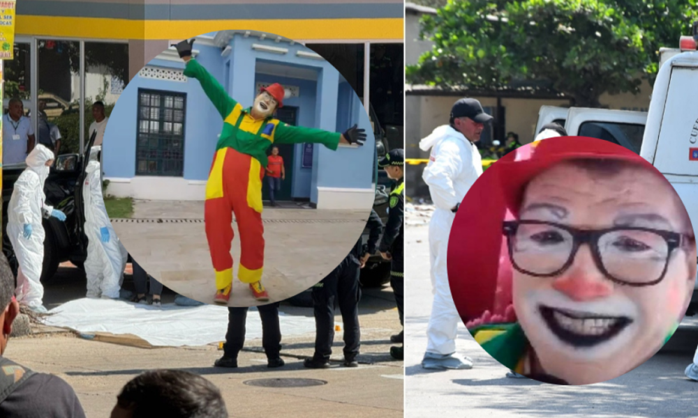 detalles del payaso Capsulita en el barrio La Paz