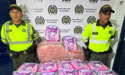 mercancía decomisada por la Policía en vías del departamento