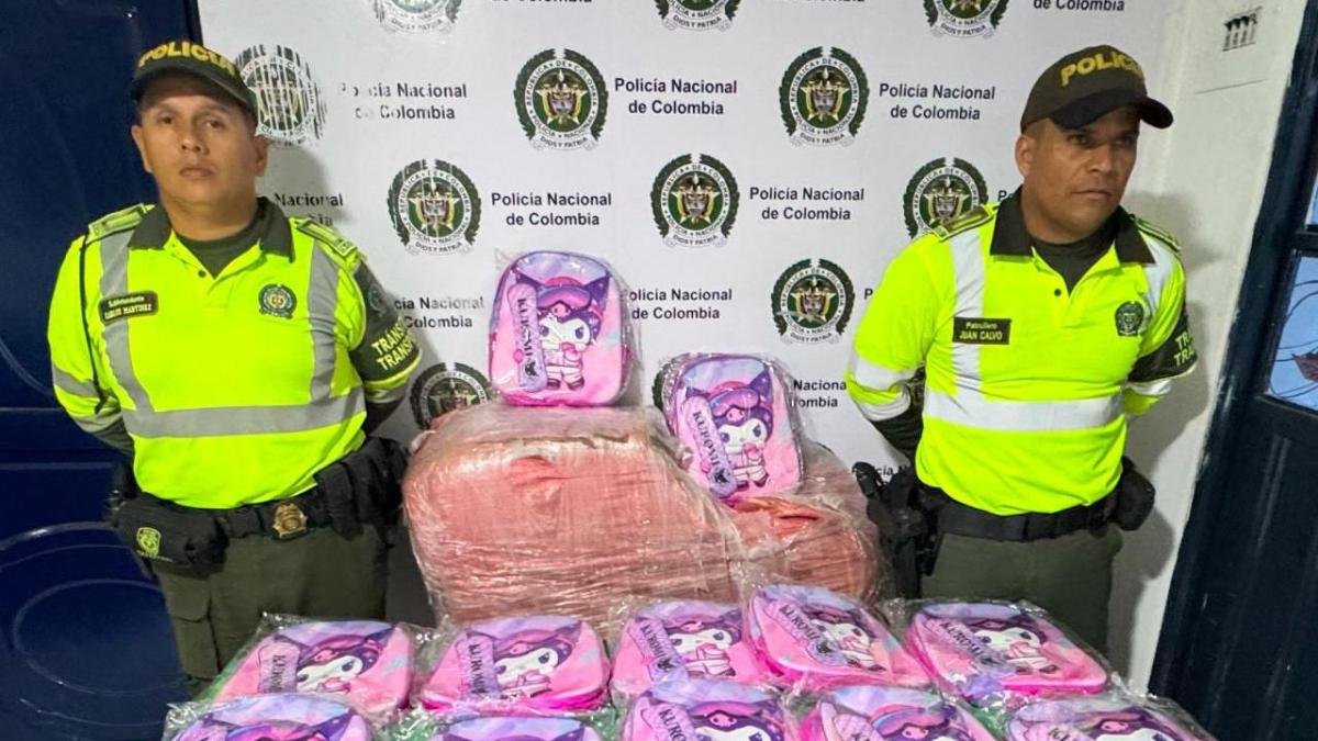 mercancía decomisada por la Policía en vías del departamento