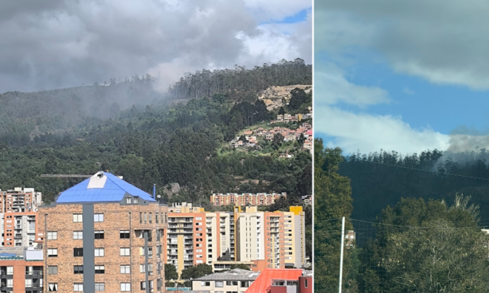 FUEGO AFECTA LOS CERROS Orientales en el Sector de Soratama