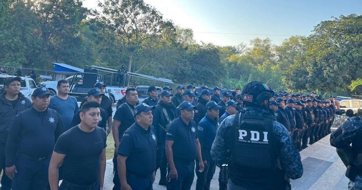 Arrestan a 87 policías en Chiapa de Corzo tras operativo de la Defensa y autoridades de Chiapas