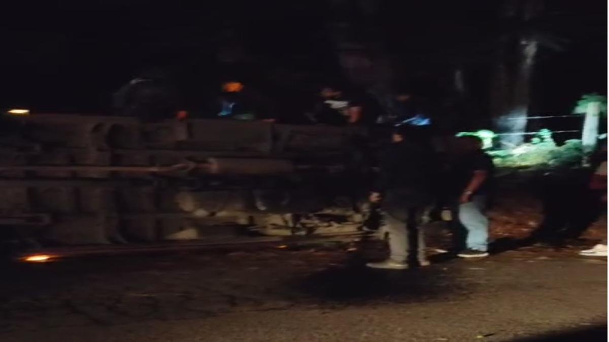 Accidente en la vía guasca