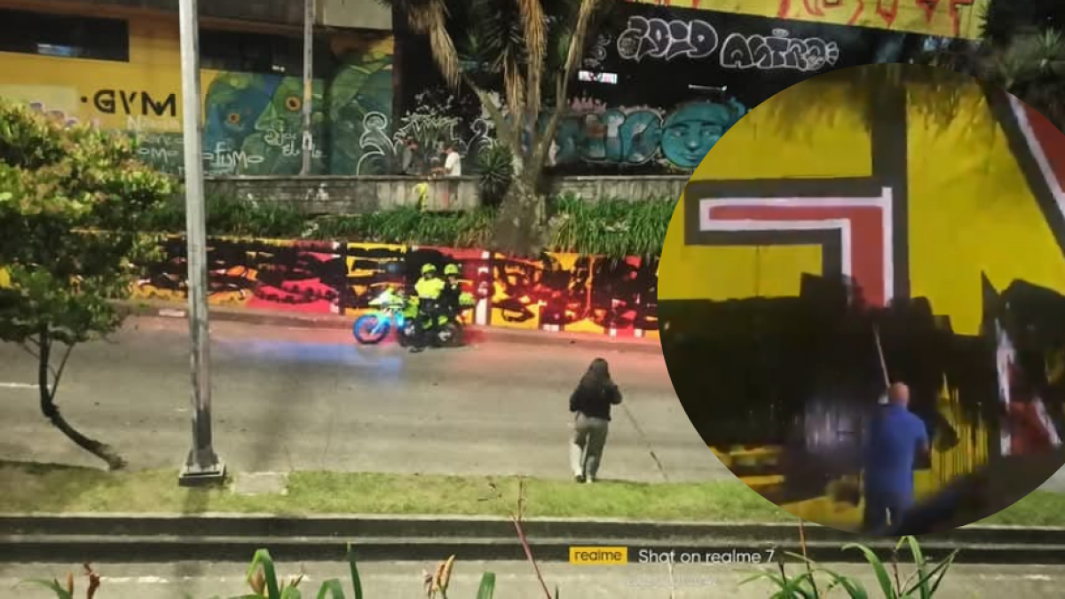 Conceras de Medellín Andrés Gury, del Centro Demócrata, Viajó Hasta Manizales para Vandalizar El Mural de 'Las Cuchas Tienen La Razón'
