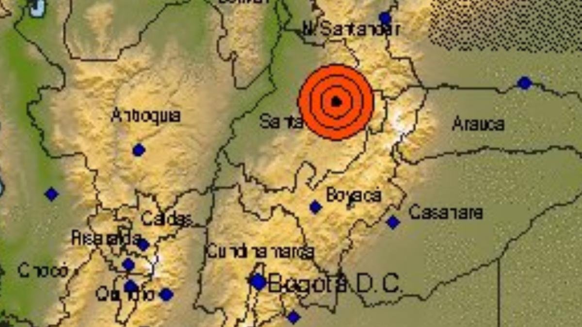 Temblor Hoy en Colombia | Sismo de 4.4 en Santander Este 6 de Febero; Epicentro, Profundidad y Detalles