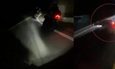Video del fatal accidente de motoclista que Hizo maniobra peligrosa y se estrelló contra ambulancia en vía bogotá