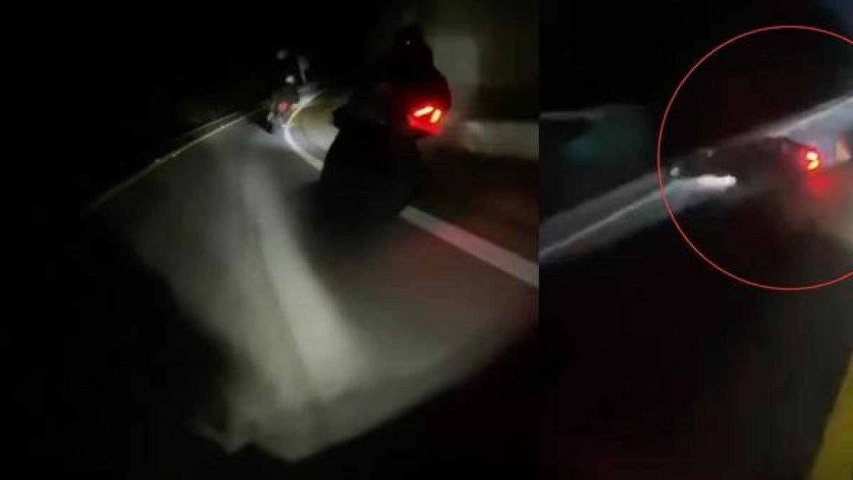 Video del fatal accidente de motoclista que Hizo maniobra peligrosa y se estrelló contra ambulancia en vía bogotá
