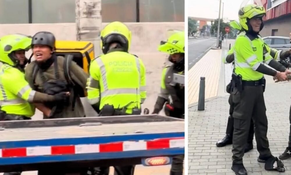 Habla el Domiciliario que se Hizo Viral por video en el Que Policías le InMovilizan Bicicleta de Motor en Bogotá: 'Llevaba dos Años Invirtiéndole'