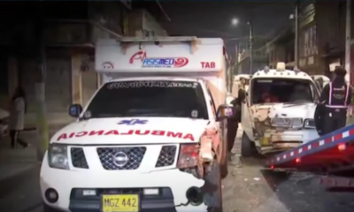 Denuncias Tras Choque Entre Una Ambulancia y Un Colectivo en Bosa; en el Sur de Bogotá; Hubo dos Heridos
