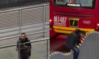 Hombre que Roba Celulares en Estación de Transmilenio en Bogotá Ha Sido Capturado 5 Veces