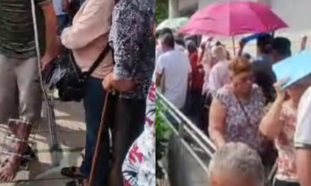 Largas Filas en Salud Total Para Entrega de Medicamentos A Pacientes