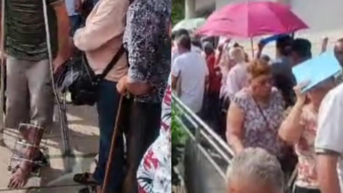 Largas Filas en Salud Total Para Entrega de Medicamentos A Pacientes