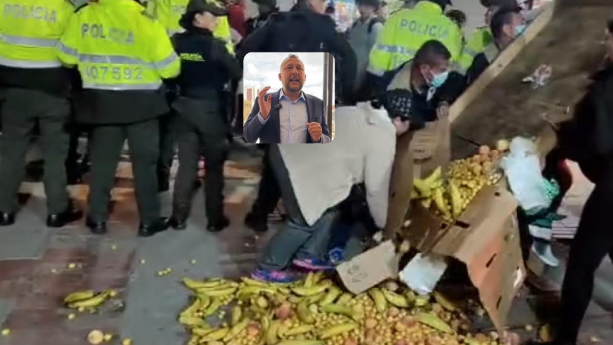 Alcalde de Tunja Respondió Un video de Vendedora Ambulante que Terminó con su fruta en el Piso