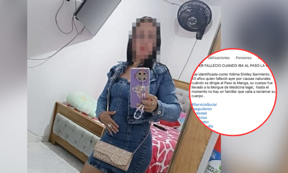 Hobró Mujer que fingióe su muerte en redes Sociales en Barranquilla: 'Perdón a mi Familia'