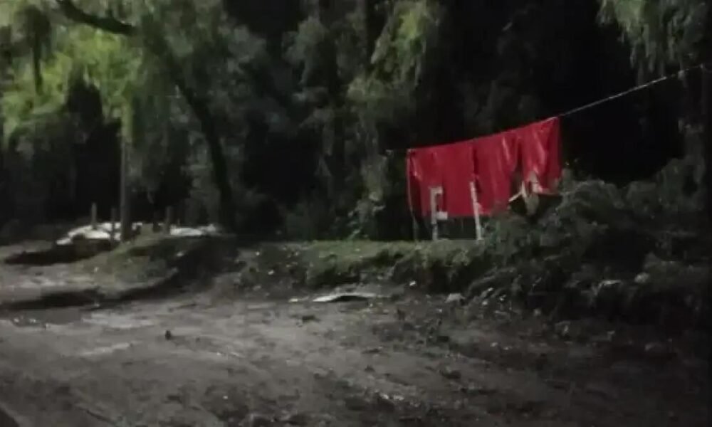 Hallan Bandera del Eln en Autopista Norte de Bogotá: Autoridadadas Acordonaron La Zona