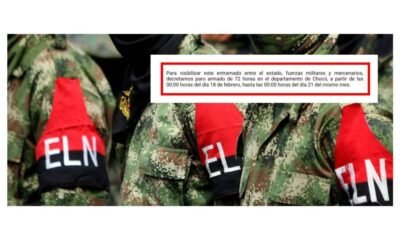 Eln Anuncia Paro Armado de 72 Horas en El Chocó: ESTO DICE EL COMUNICADO