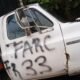 Pintan Grafitis Alusivos A Disidencias de Las Farc en Camionetas Blancas