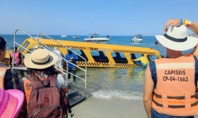 una lancha se hundio con turistas a bordo