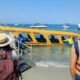 una lancha se hundio con turistas a bordo