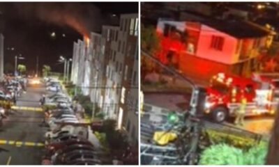 Video | Carro de Bomberos no Pudo Envertar A Conjunto Para Apagar Incendio, No Cupo por la Puerta