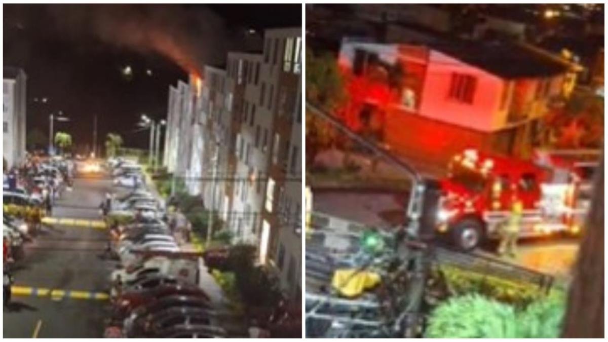 Video | Carro de Bomberos no Pudo Envertar A Conjunto Para Apagar Incendio, No Cupo por la Puerta