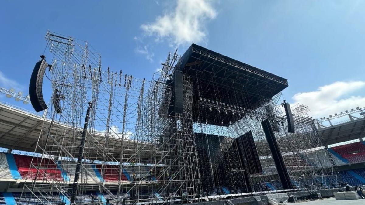 Producción del Concierto en el Metropolitano de Barranquilla