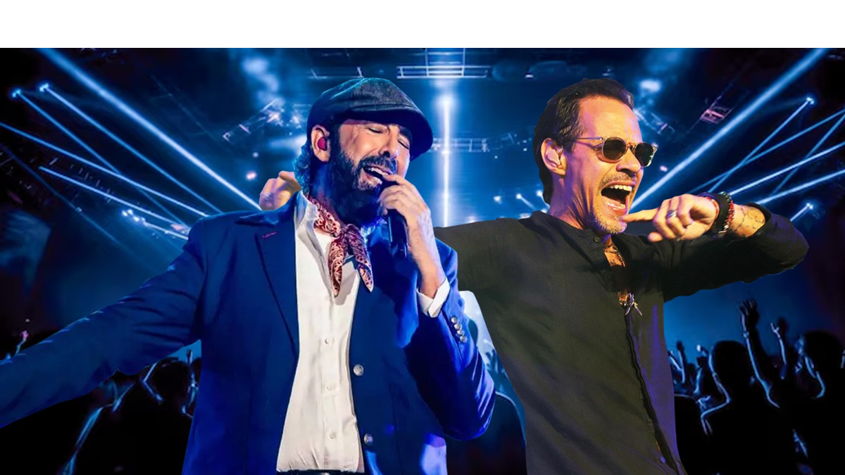 Marc Anthony y Juan Luis Guerra en el Metroconcio