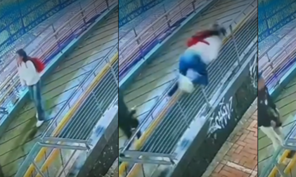 La Prisionante Acrobacia con la Que una Joven Evitó ser Robada en Un puente de bogotá
