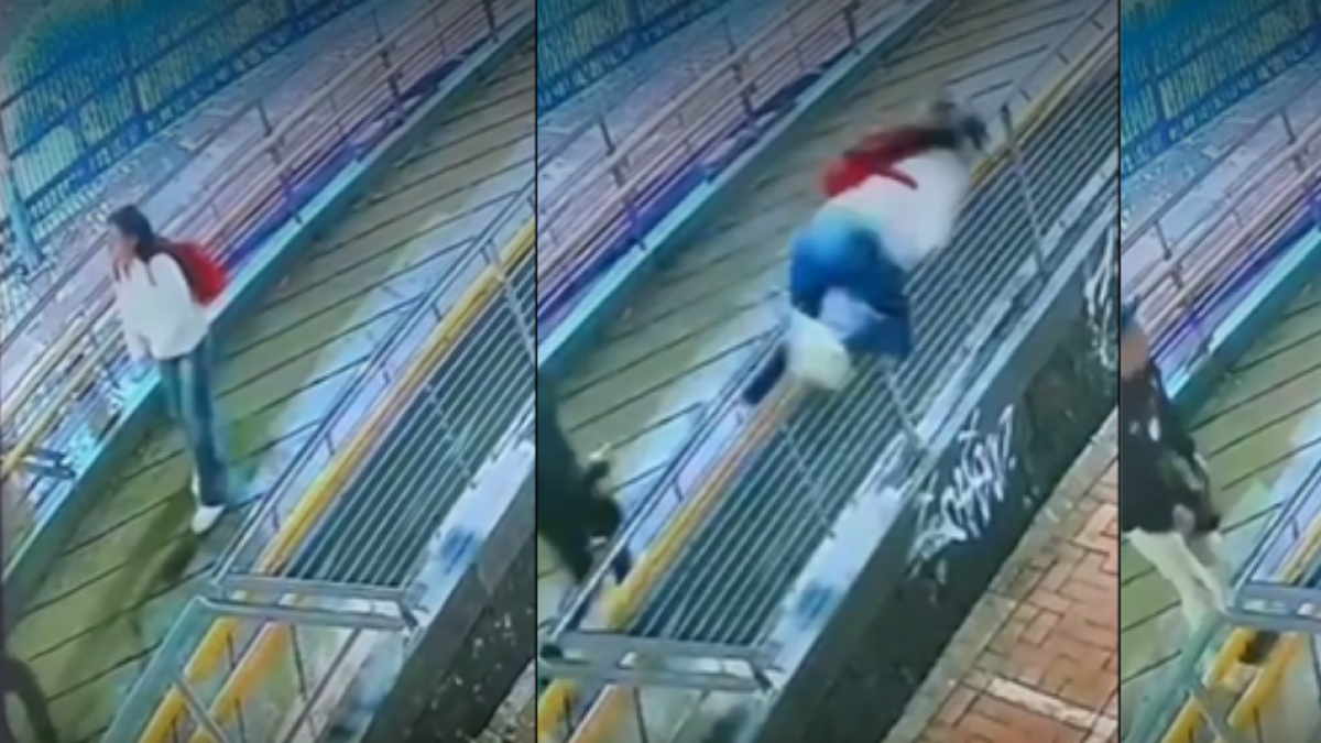 La Prisionante Acrobacia con la Que una Joven Evitó ser Robada en Un puente de bogotá
