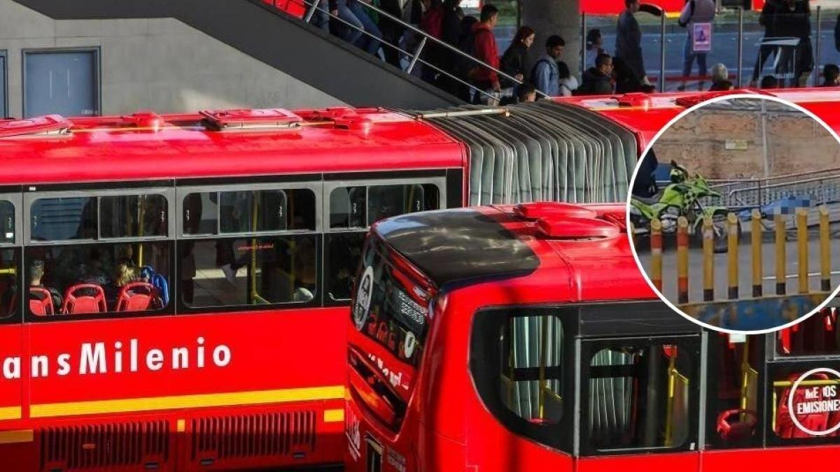 Persona muele a las afueras de estación de transmilenio en centro de bogotá; Reportan Trancón