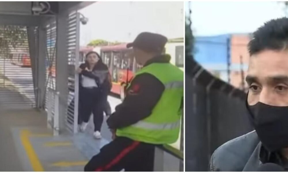 Habla Guarda de Transmilenio que se Hizo Viral por video en que deja Colar A Varios Pasajeros