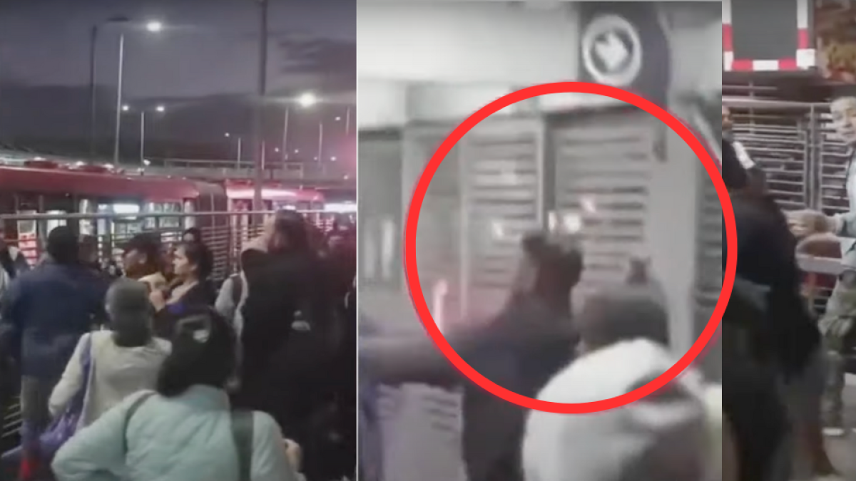 Colado Amenazó con ARMA Blanca A Vigilantes y Pasajeros en Bogotá