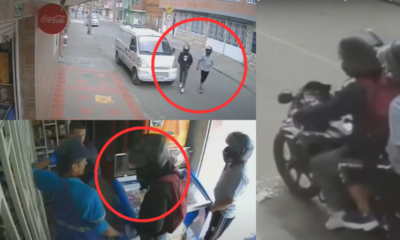 En Segundos, Ladrones Armados Robaron A Repartidor y Cliente de Tienda Al Sur de Bogotá