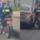 OTRA MOTO 'PIRGRELANTAS' FUE GRABADA EN LA CALLE 80 EN BOGOTÁ