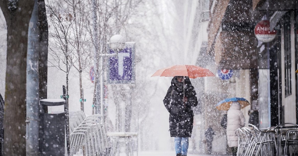 AEMET alerta de un temporal de nieve, lluvia, viento y mar en la mitad norte peninsular y Baleares desde el sábado