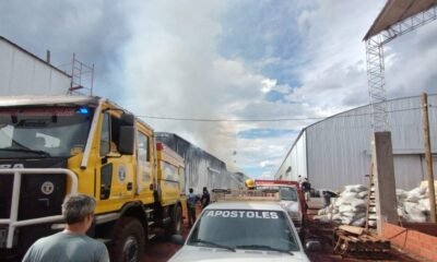 Alertan por las pérdidas millonarias que hubo tras el fuego en un depósito de yerba mate de Corrientes