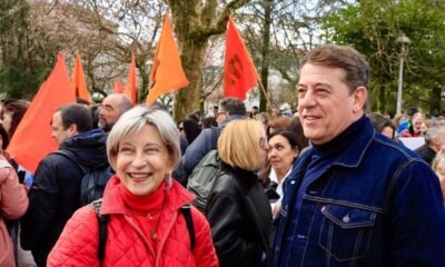 Besteiro pide a Rueda que "escuche el mensaje claro" de los gallegos y asegura que "sin lengua no hay país"