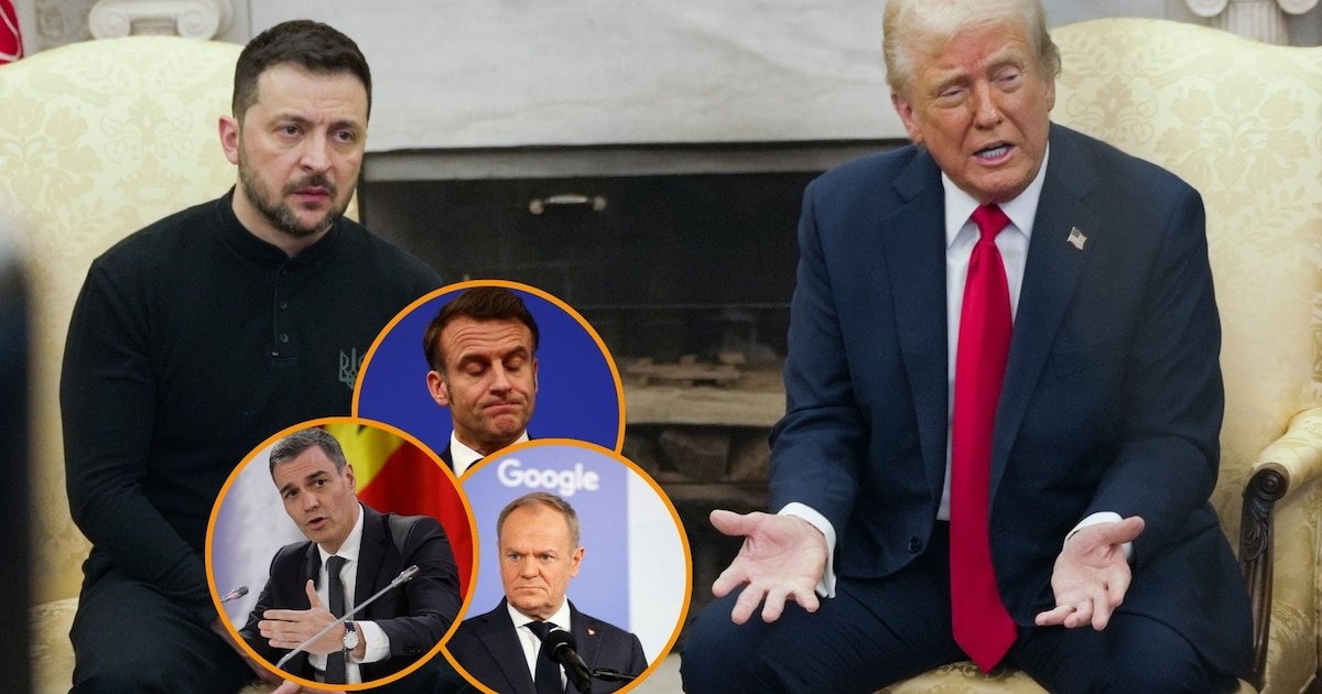 Europa muestra su apoyo a Zelenski tras la tensa reunión con Trump en la Casa Blanca: “Amigos ucranianos, no estáis solos”