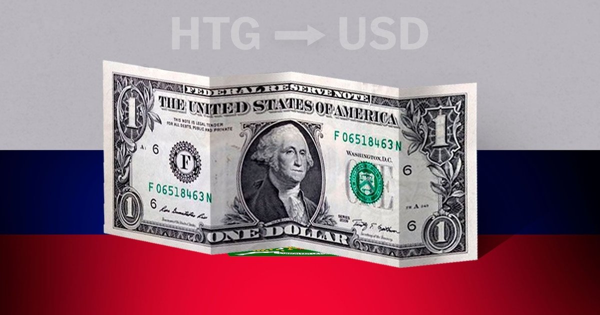 Haití: cotización de cierre del dólar hoy 24 de febrero de USD a HTG