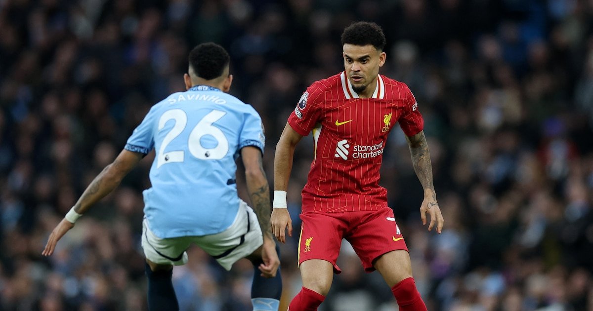 Luis Díaz presente en la victoria del Liverpool sobre el Manchester City: Arne Slot ahonda la crisis de Pep Guardiola