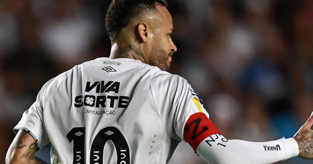 Neymar anotó un golazo olímpico para el Santos: el desafiante festejo ante los fanáticos que lo insultaron