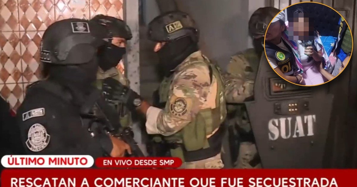 PNP rescata con vida a Lilian Vega Carrasco, empresaria secuestrada en San Martín de Porres y captura a 14 involucrados