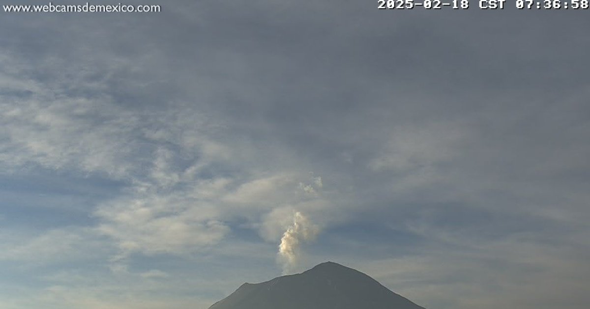 Popocatépetl registró 42 exhalaciones las últimas 24 horas