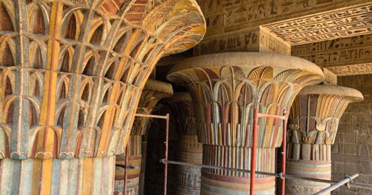 Sorprendente hallazgo en Egipto: restauran un templo y encuentran un antiguo mito de la creación