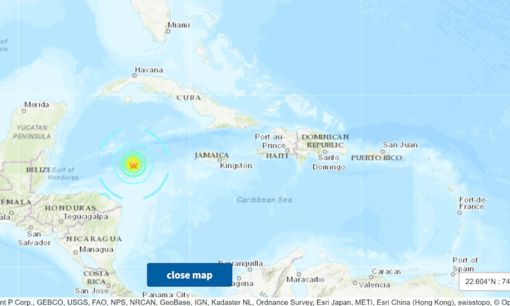 Temblor hoy en México: Sismo en las Islas Caimán se percibe hasta Quintana Roo