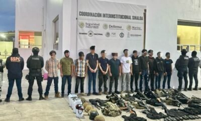 Tras jornada violenta en Culiacán, caen 15 sicarios de La Chapiza con armamento bélico
