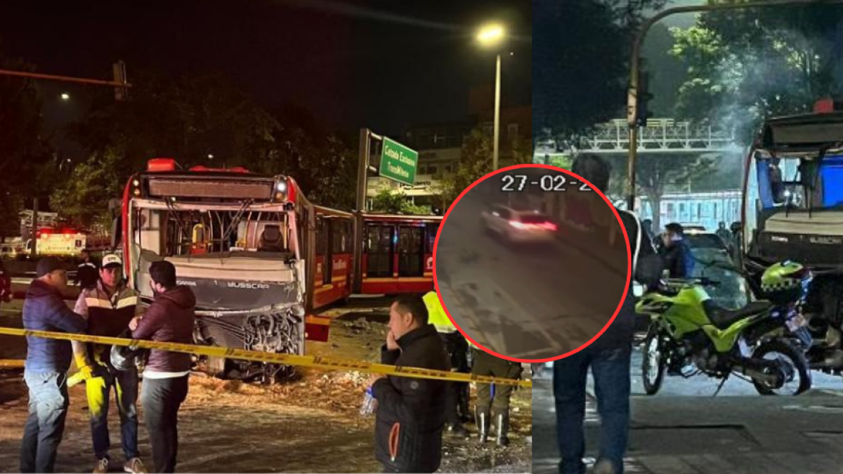 Esta es la Identidad y parte Médico del Joven que chocó su camioneta contra el autobús de transmilenio en bogotá