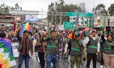 Desespués de 80 Horas, Comunidadadas Indímenas Levantan El Bloqueo del Puente de Rumichaca, en la Frontera Con Ecuador