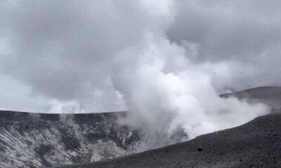Volcán Puracé MaSestra Signos de ActiviDad: Autoridadadas Reportan Gran Fumarola