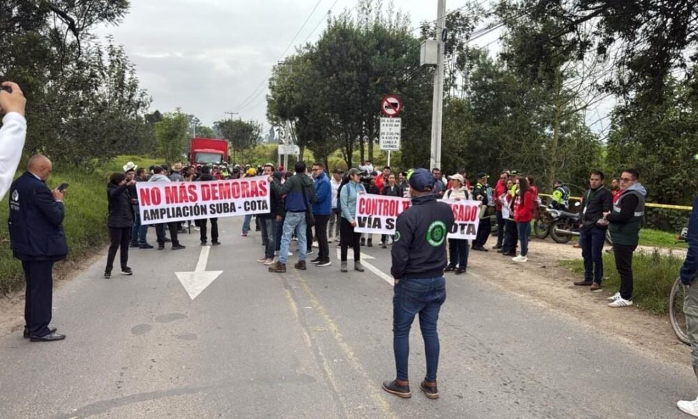 Caos en la vía suba